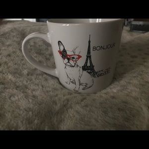 Bonjour French Bulldog coffee mug Paris